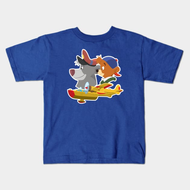 Baloo & Kit Kids T-Shirt by dhartist